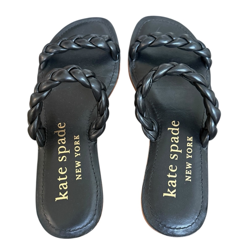Kate Spade Miami Braid Slip-On Sandals